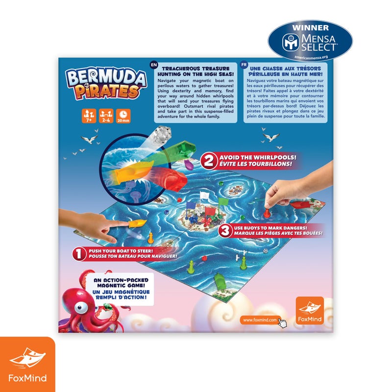 FoxMind, Bermuda Pirates Magnetic Board Game for Kids, Captivating Pirate Adventure for Family and Friends - Image 5